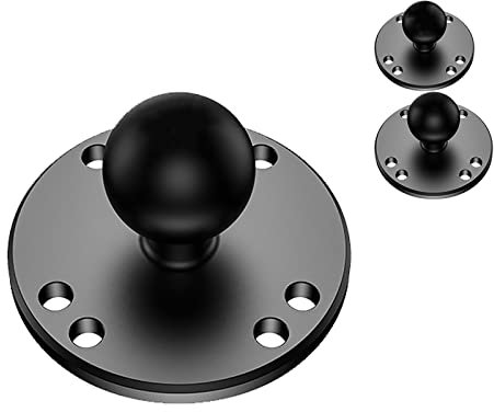 Sptchapn 1 Zoll Runde Basis Kugelverbindung Hohlkugel Adapter Motorrad Satelliten navigations Halterung GPS Kugelsystem Kompatibel RAM Mount Mount(2ST. SZZS-R5)