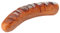 Fake Rote Bratwurst gegrillt, Grillwurst Lebensmittel-Attrappe 4 x 15 cm Dekoration Imitat Fake Food