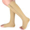 Ailaka Calze a compressione medica con cerniera, altezza al ginocchio, 15-20 mmHg, calze a compressione per donne e uomini, calzini di supporto per vene varicose, edema, recupero, gravidanza,