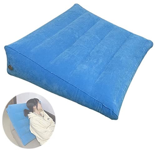 MUROCEA Aufblasbares Keilkissen für orthopädisches Bett – Bettlägerige, behinderte, ältere Patienten, Reisen, Schlaf-Rückenlehne, 66 cm L x 66 cm B x 8 H