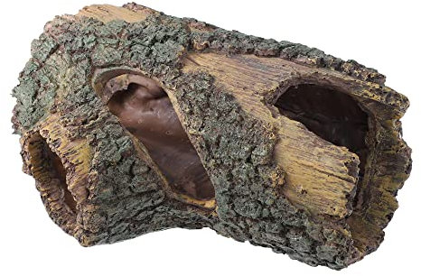 VOCOSTE Creux Arbre Tronc Ornement, Résine, Marron Vert 8.66x5.51x3.74