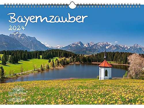 Bayernzauber DIN A3 Kalender für 2024 München Nürnberg Bayern Deutschland - Geschenkset Inhalt: 1x Kalender, 1x Weihnachtskarte (insgesamt 2 Teile)