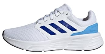 Adidas Herren Galaxy 6 Shoes, Cloud White/Blue Burst/Semi Spark, 46 EU