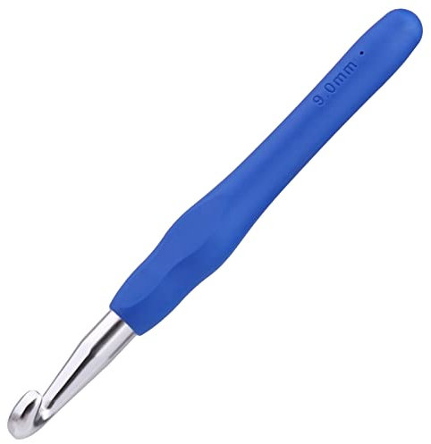 Benlay 9.0 mm Häkelnadeln Zum Häkeln Und Stricken, Ergonomische Häkelnadeln Mit Weichen Griffen Für Arthritische Hände, Leichtes Und Bequemes Häkelwerkzeug, Häkelwerkzeug Für Strickanfänger