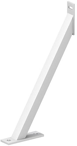 Gartenwelt Riegelsberger Premium Sturmanker Plus aus Stahl weiß pulverbeschichtet zusätzlicher Schutz für Zaunanlagen Pfostenhalter Zaunhalter Sturmsicherung Grundanker