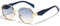 Retro Polygon Sonnenbrille für Frauen Männer Outdoor Casual Brillen Metall Unregelmäßiger Rahmen