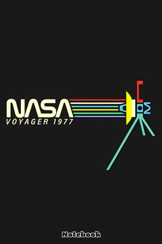 Retro NASA VOYAGER Spacecraft - Space Exploration Notebook: Ruled Notebook, 6x9 120 Pages, Journal, Daily Diary, Organizer, Planner