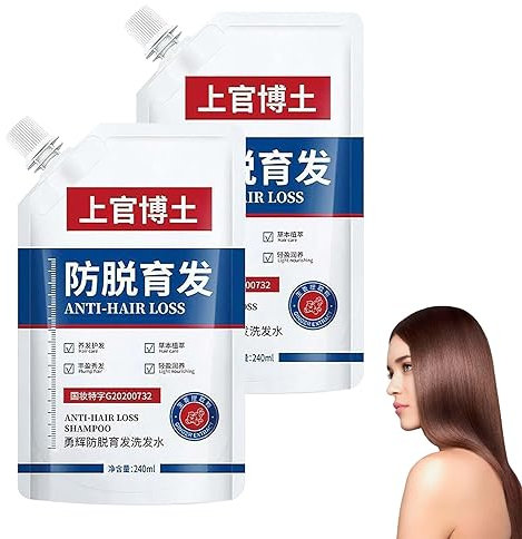 Sovtay Shampoo Anti-Haarausfall und Haarpflege, Anti-Haarausfall- und Haarwuchs-Shampoo, Haarverdichtungsshampoo für Männer und Frauen, für alle Haartypen (240 ml, 2pcs)