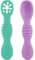 HOMYBABY® Cuilleres Bebe 1er Age - Cuillere Bébé Apprentissage en Silicone Alimentaire LFGB - Pre Cuillere DME bebe - Couverts Adaptés à la Dentition