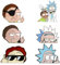 GYSRXS 6 Stück Anime Sticker - Lustig, Wasserfest für Auto, Motorrad, Kühlschrank, Computer - Rick and Morty Sticker Dekoration