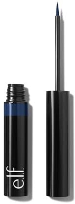 e.l.f. H2O Proof Inkwell Eyeliner Pen, Hochpigmentierter, Wasserfester Flüssig-Eyeliner, Mit Mattem Finish, Vegan & Tierversuchsfrei, Navy Baby