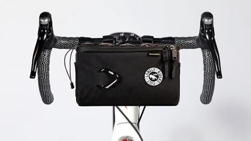 ULAC Fahrradlenkertasche Wasserdicht Robust Lenkertasche Fahrrad Tasche Multifunktionale E-Bikes Mountainbike Zubehör Vordertasche Wasserdicht MTB (Quadratisch, Schwarz, 4,2 L. [26x16x12 cm.])
