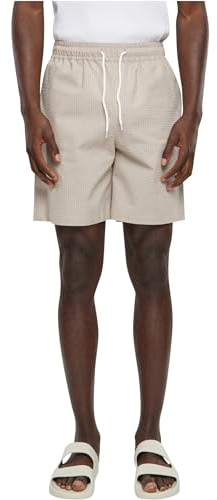 Urban Classics Herren Shorts Basic Seersucker Shorts, Joggshorts für Männer, mit Kordel, aus Baumwolle, erhältlich, Größen S-XXL