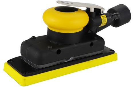 Ponceuse pneumatique, 12 000 tr/min, 68 x 196 mm, ponceuse vibrante avec extraction de poussière, convient pour bois, composites, métal, beauté automobile