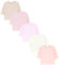 TupTam T-Shirt pour Bébé Fille Manches Longues Pack de 5, Rose Abricot Rose Poudré Beige Ecru, 104