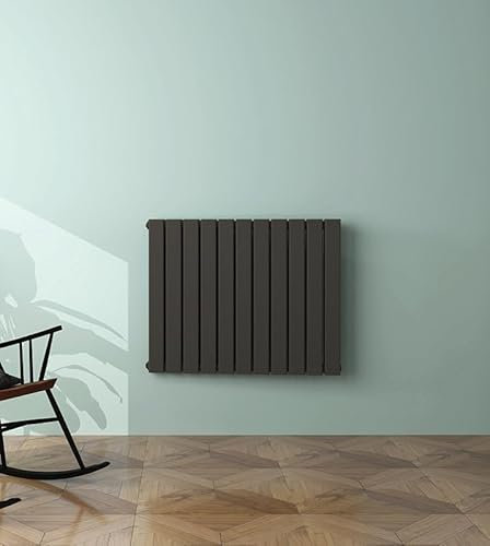 600 x 748mm Bathroom Radiator Anthracite Horizontal Column Radiators Flat Panel Bathroom Designer Double