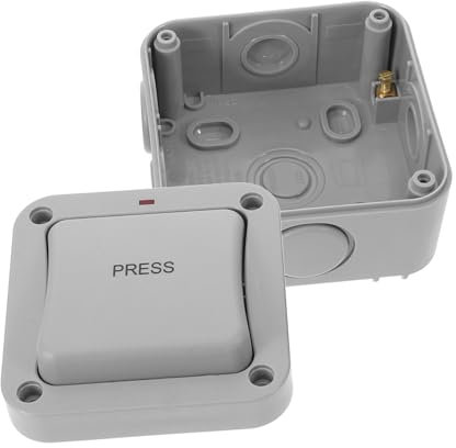 FUNOMOCYA Botón Pulsador Para Control De Exterior Interruptor De Contacto Para y Baños Sistema De Timbrado y Apertura De Puertas