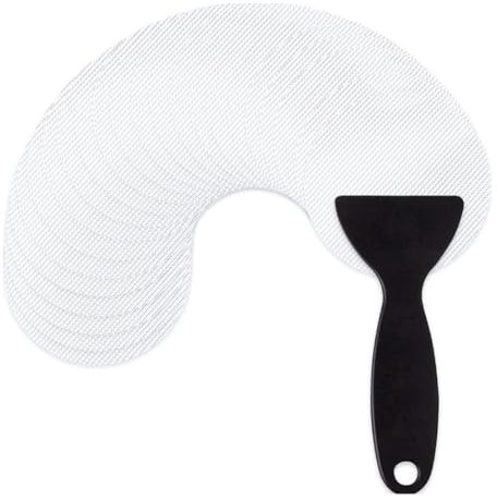 SIRLOMU 12pcs adhesivo antideslizante para bañera, baño, bañera, ducha, adhesivo de seguridad para escalones, autoadhesivo, con rasqueta (incoloro)