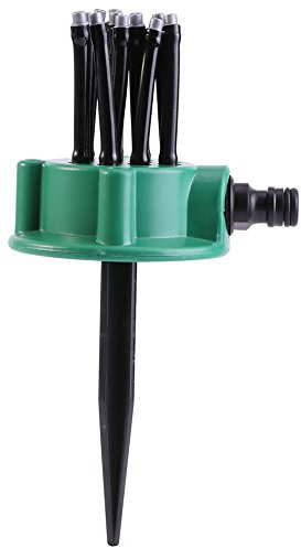 ANKROYU di irrigazione da Giardino 2 Pezzi, Attrezzatura per Irrigazione del Prato in ABS, Irrigatore per Tubo da Giardino, Irrigatore per Prato da Giardino Regolabile