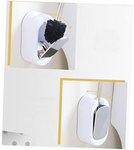 HAPINARY Quality Material Wall-mounted Toilet Brush Set Easy Install Clean Bathroom Brush