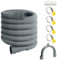 SDLDEER Tuyau de vidange universel pour machine à laver, 1,5 m, avec support, raccord de tuyau et collier de serrage