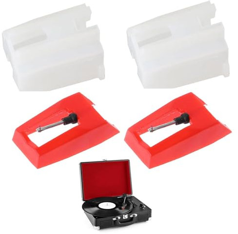 Universal Record Player Needle,2Pcs Record Player Stylus,Record Player Needle Replacement for LP Phonograph Victrola ION Crosley,Vinyl Turntable Cartridges Turntable Stylus Cartridge