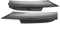 Lot de 2 volets répartiteurs de pare-chocs avant pour BMW Série 3 E90 E91 320i 330i M Tech (fibre de carbone)