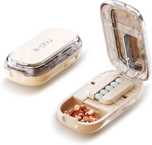 lrgnixs Tablettenteiler, Mehrfachpillen Pill Cutter, Pillenschneider | Pillenteiler für Kleine und Große Tabletten, Tablettenschneider, Tablettenteiler für Reisen und TäGlichen Gebrauch