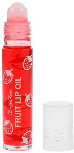 Fruchtlippenöl Satz mit Rolle On Applikator, Transparent, Rot