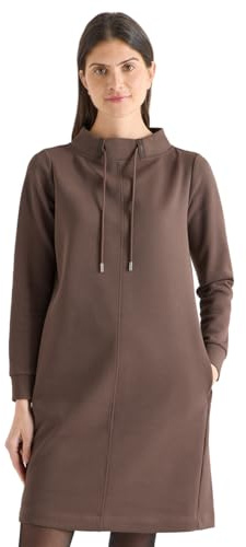 Cecil Kleid in Unifarbe urban Taupe XL