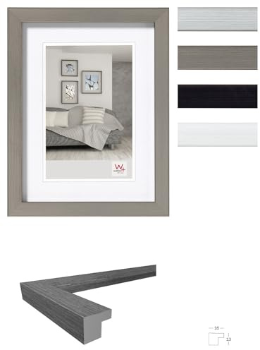 walther design Bilderrahmen Stahl 21 x 29,7 cm (DIN A4) Construction Designrahmen JK130D