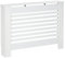 HOMCOM Cache-radiateur Couverture radiateur Design à Lattes Panneau Cabinet dim. 112L x 19l x 81H cm MDF Blanc