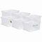 Novaliv 6x Aufbewahrungsboxen ohne Deckel 27L transparente Nestbar Drehstapelbox Euroboxen Kunststoffboxen BPA-frei 44,5x35,5x23 cm für Kistenregal