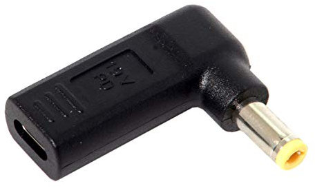 chenyang CY USB 3.1 Type C USB-C to DC 5.5 2.5mm Adapter Emulator Trigger 90 Degree Angled
