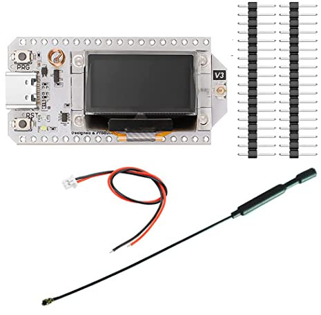 Hailege ESP32 LoRa V3 SX1262 0.96 Inch OLED Display Development Board WIFI Bluetooth Dual Core 240MHz CP2102 and 863-928MHz with Antenna for Arduino Smart Home WIFI LoRa 32 V3