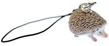 Miniblings Igel Handyanhänger Handyschmuck Kinderschmuck Herbst Tier Gummi- Handmade Modeschmuck I Anhänger Handyschmuck Schlüsselanhänger