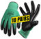 WRKIT 10 Pairs Work & Gardening Gloves - Size 7 Small | Safety & Grip Gloves for Men, Women, Builders & Gardeners