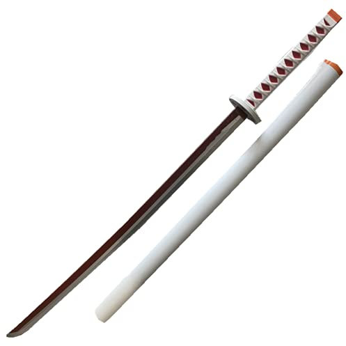 damdos Halloween Prop Weapon Demon of Slayer Cosplay Sword, PU Foam 31.5inch Tsuyuri Kanao Swords, Kamado Tanjirou Swords Xmas Birthday Gifts (Tsuyuri Kanao)