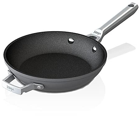 Ninja C50020 Foodi NeverStick Premium 8-Inch Fry Pan, Anti-Scratch Nest System, Hard-Anodized, Nonstick, Durable & Oven Safe to 500°F, Slate Grey