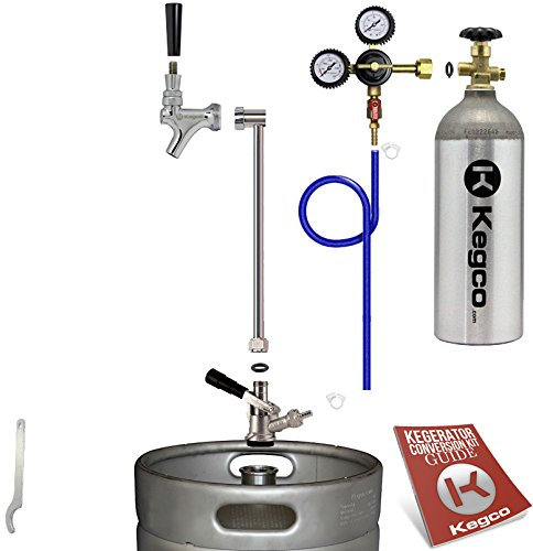Kegco 3PUKP-5T Kegerator Kit, Metal, Chrome