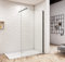 Aica Sanitär 50cm Walk in Dusche Duschabtrennung 8mm NANO Glas Duschwand