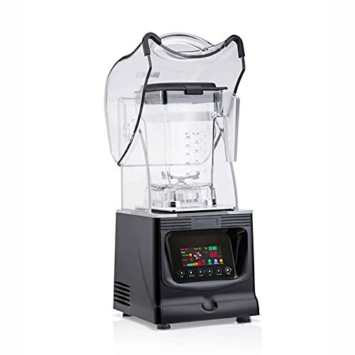 DSDD Frullatore da banco Professionale da 1800 W Tritaghiaccio Custodia insonorizzata Schermo LCD da 1500 ml Tazza da 1500 ml Adatto per frullati, frullati
