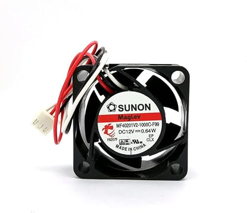 ZSOXPF Original MF40201V2-1000C-F99 DC12V 0.64W 3-Wire Switch 40mm Fan for Desktop Chassis & Power Supply