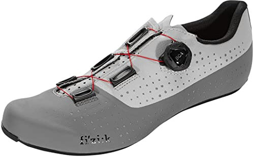 Fizik Unisex R4 Tempo Overcurve Fahrradschuhe, Grau, Rot