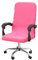Jaotto Housse pour Chaise de Bureau Adulte, Housse de Fauteuil de Bureau Rotatif Extensible Élastique, Housses de Chaise Amovible Universel Moderne,Protector pour Chaise De Bureau(Rose Rouge,Large)