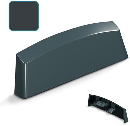 VOOXA - 25 tappi per fessure d'acqua per finestre, 45 mm, grigio antracite, RAL7016, per fresature a taglio da 29 – 33 x 4,6 – 5 mm