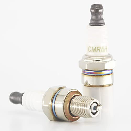2 pezzi di ricambio di candela CMR5H per motore motore da 22 cc Garden decespugliatore di ricambio candela