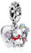 MGIUL Bear and Little Pig Heart Charm Pendant für Armbänder Halsketten 925 Sterling Silber Anhänger Perlen Schmuck Geschenk für Frauen