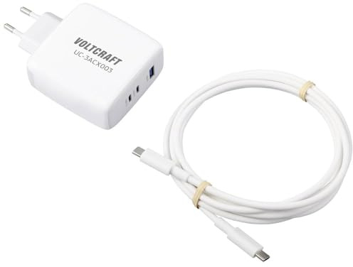 Voltcraft UC-3ACX003 USB Ladegerät 120 W Innenbereich Ausgangsstrom (max.) 5 A 3 x 1x USB-A, 2X USB-C® GaN
