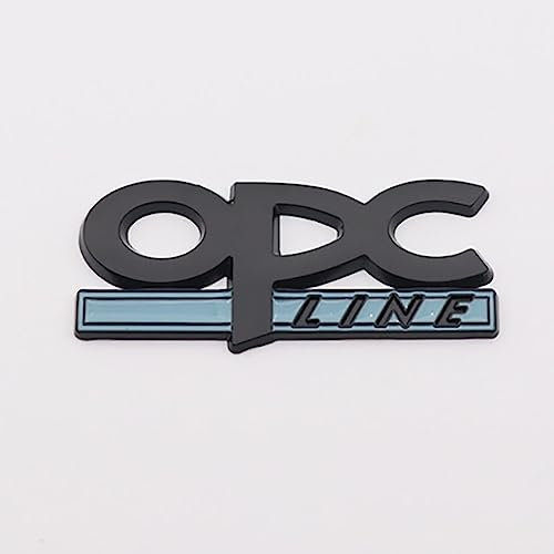 NURCIX Auto Metall 3D Emblem, Für opel opc Kofferraum Logo Buchstabe Aufkleber modifiziertes Abzeichen Sticker Styling Zubehör,C